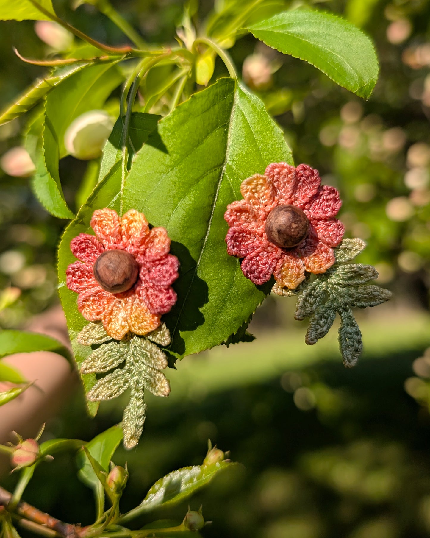 Flower Micro Crochet Earrings