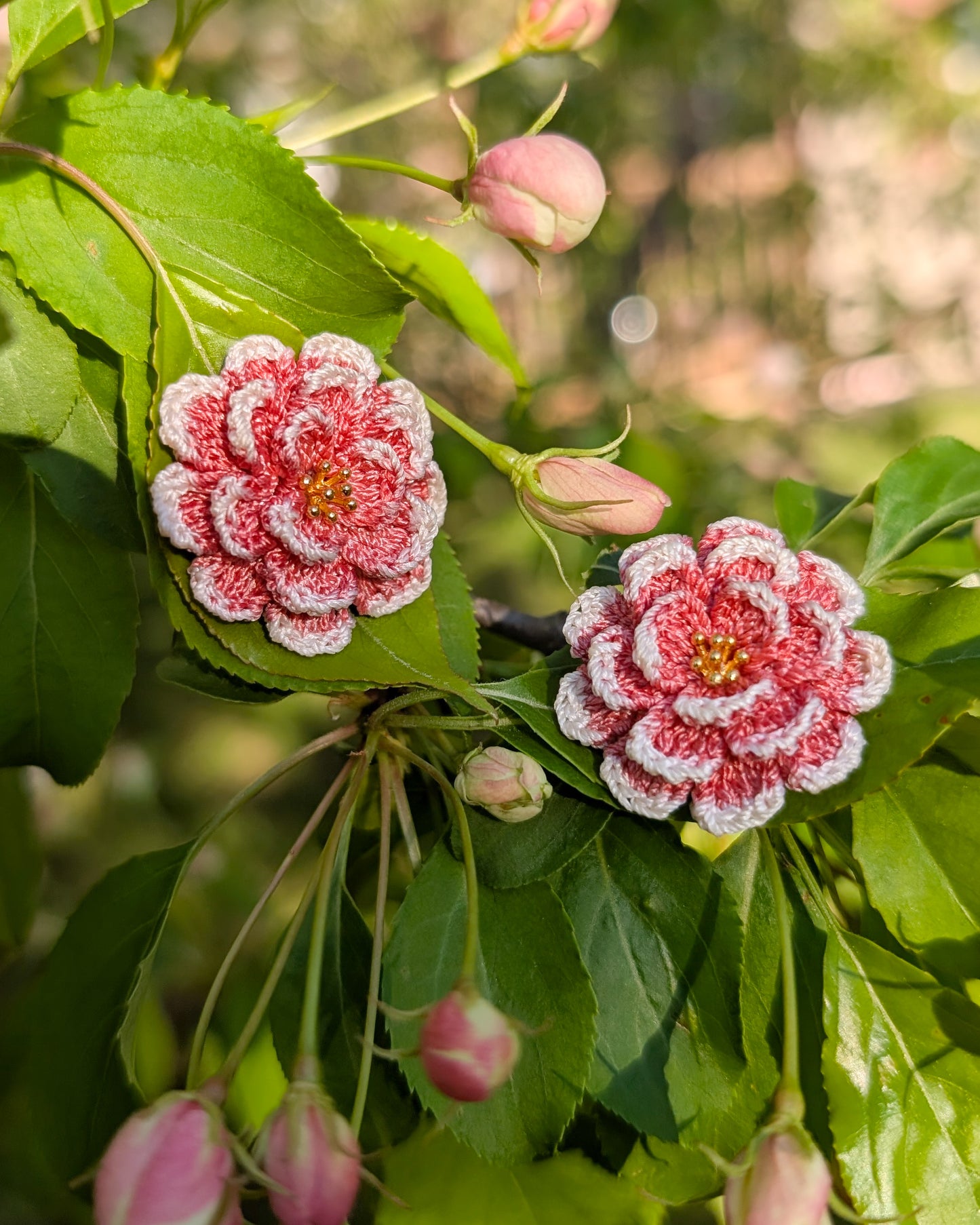 Zinnia Micro Crochet Earrings