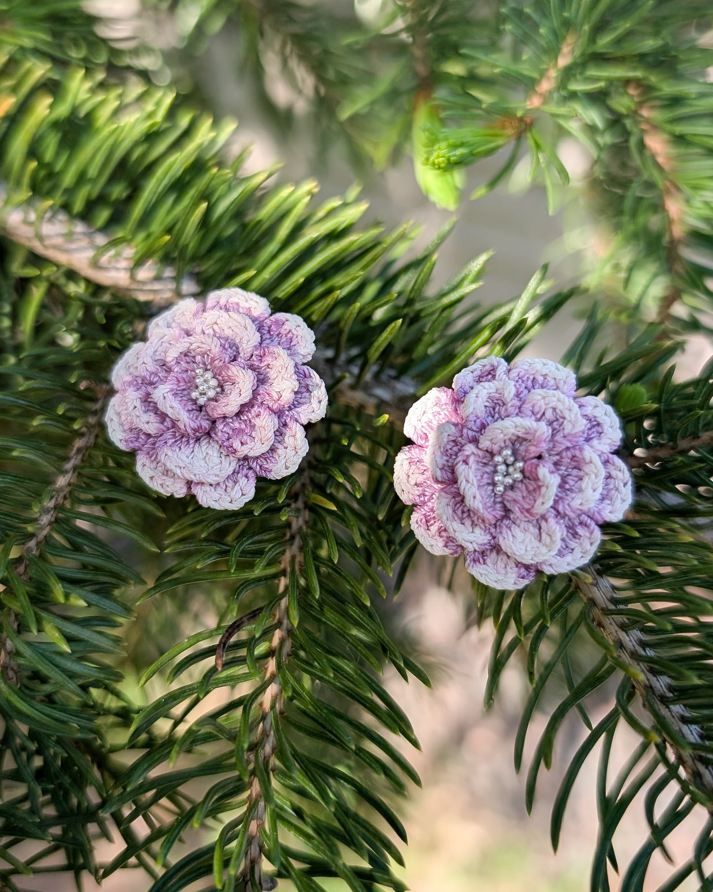 Zinnia Micro Crochet Earrings